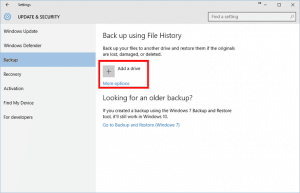 AIKU računari - Kako koristiti File History u Windows 10 3