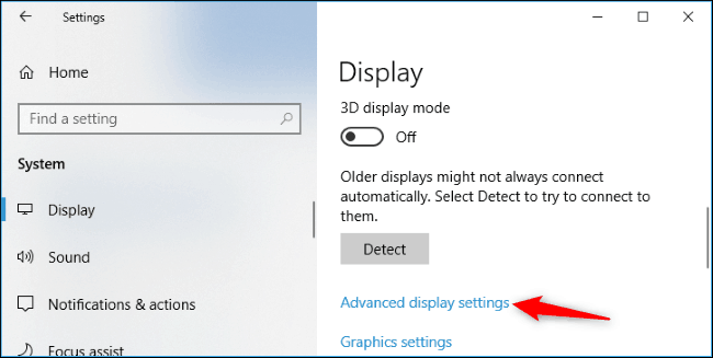 stopa osvježavanja - Advanced Display Settings