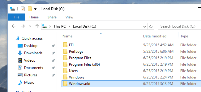 AIKU računari - Windows.old folder